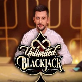 Unlimited Blackjack slot logo by Ezugi at Foxygold Casino